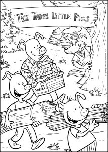 pig wordworld coloring page